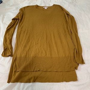 Mustard Yellow high low sweater